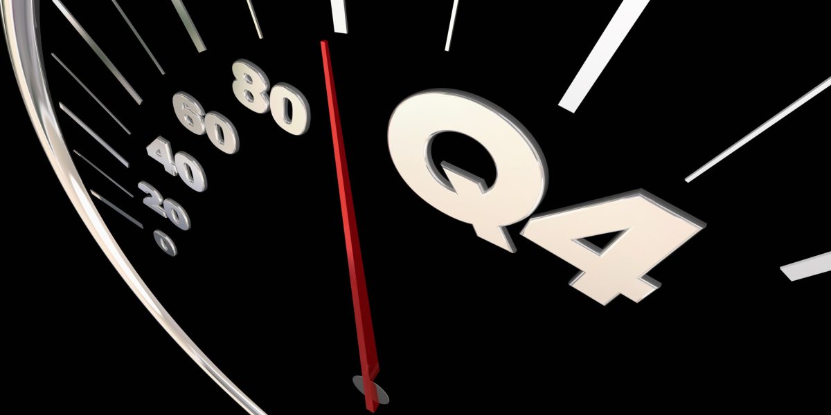 Q4 Fourth Quarter Budget Speedometer 3d Render Illustration